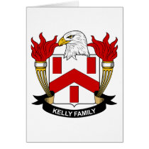 Kelly Family Crest cards by coatsofarms Kelly Family Crest cards