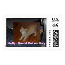 Kelly: Guard Cat on Duty postage by bertinacat Kelly: Guard Cat on Duty postage