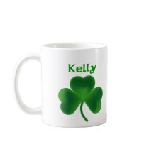 Kelly Shamrock mugs by NameGame Kelly Shamrock mugs