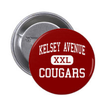 Kelsey Avenue - Cougars - Middle - Griffin Georgia Pinback Button