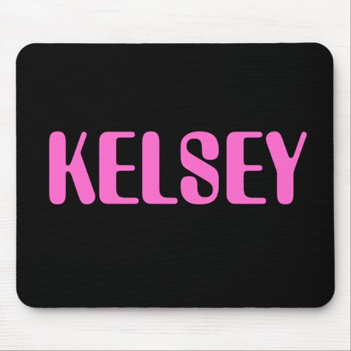 kelsey-name-mousepad-zazzle