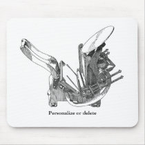 Kelsey OS letterpress printing press mousepad mousepads