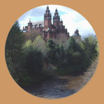 Kelvingrove Museum Round Sticker stickers