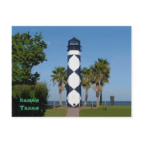 Kemah, TX Lighthouse postcard - customized by odd_eyed Kemah, TX Lighthouse postcard - customized