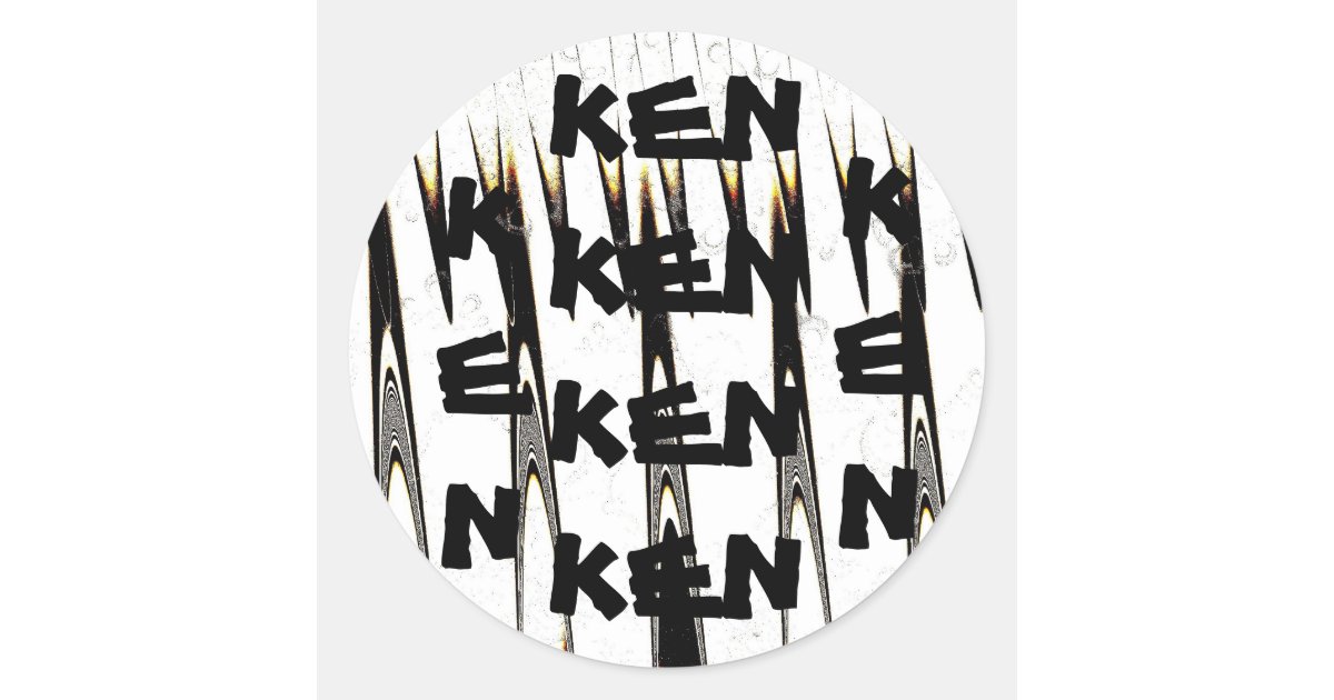Ken, Name sticker | Zazzle