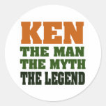 KEN - the Man, the Myth, the Legend! Sticker