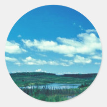 Kenai Wetlands Round Stickers