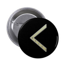 Kenaz Rune gold Buttons