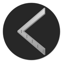 Kenaz Rune grey stickers by JKcoder Kenaz Rune grey stickers