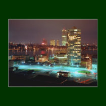 Kendall Square and Boston Skyline, 1967 postcards