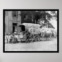 Kennebec Ice Wagon 1899 Posters