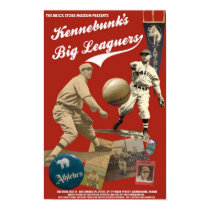 Kennebunk's Big Leaguers exhibition poster posters