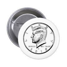 KENNED HALF DOLLAR PIN