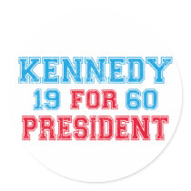 Kennedy 1960 election round stickers