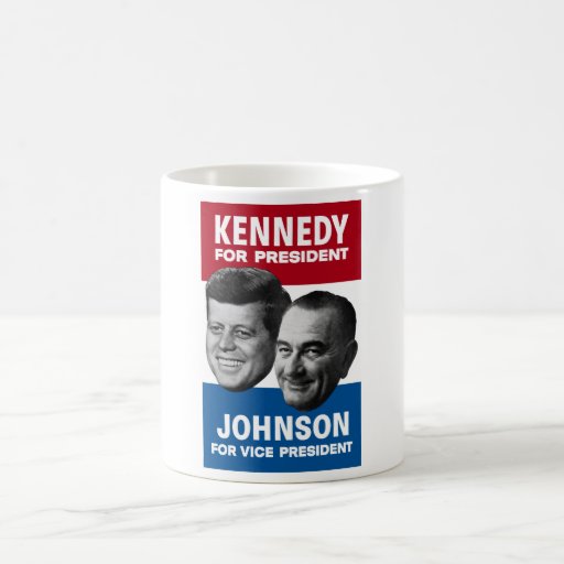 Kennedy And Johnson 1960 Election Poster Coffee Mug