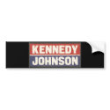 Kennedy and Johnson Sticker bumper stickers