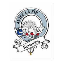 Kennedy Clan Badge Postcard