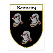 Kennedy Coat of Arms/Family Crest Postcard