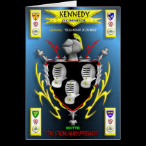KENNEDY FAMILY COAT OF ARMS CREST AND SHIELD cards
