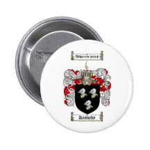 KENNEDY FAMILY CREST -  KENNEDY COAT OF ARMS PINBACK BUTTON