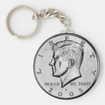 Kennedy Half Dollar Key Chain