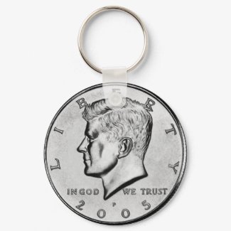 Kennedy Half Dollar keychain