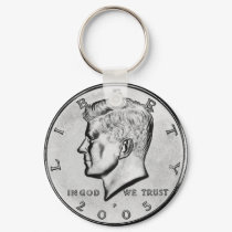 Kennedy Half Dollar keychains by coincrazy Kennedy Half Dollar keychains