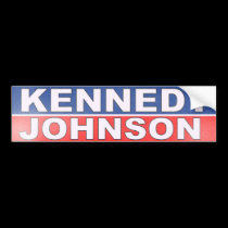 Kennedy Johnson Campaign bumper stickers