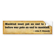 Kennedy Quote Bumper Sticker