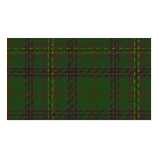 Kennedy Tartan Skull Business Card (back side)