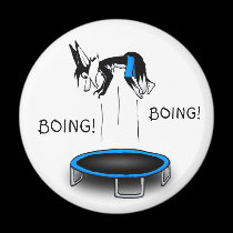 Kenny on trampoline magnets