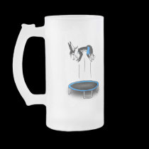 Kenny on trampoline mugs