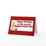 Keno cards: Happy Birthday Keno Fan