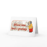 Keno cards: Official Keno Lover's Greetings 