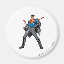 Kent changes into Superman Fridge Magnet