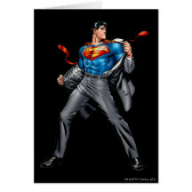 Kent changes into Superman Greeting Cards