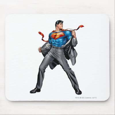 Kent changes into Superman mousepads