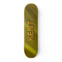kent gold custom skateboard deck by mantisgraffix