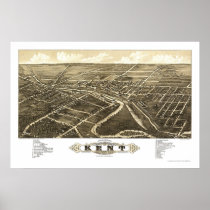Kent, OH Panoramic Map - 1882 Posters