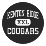 Kenton Ridge - Cougars - High - Springfield Ohio Round Sticker