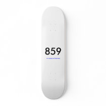 Kentucky area code deck skateboards