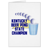 Kentucky Beer Pong Champion cards