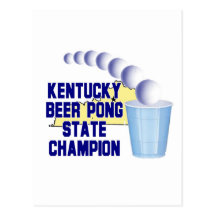 Kentucky Beer Pong Champion Post Cards
