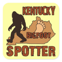 Kentucky Bigfoot Spotter Square Stickers