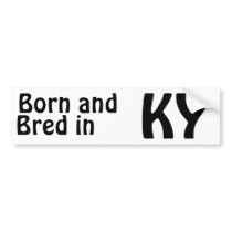 Kentucky Bred (Bumper) Sticker bumper stickers by TimeTrax Kentucky Bred (Bumper) Sticker bumper stickers