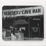 Kentucky Cave Man Vintage Carnival Show Mouse Pads