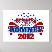 Kentucky con Romney 2012 Posters