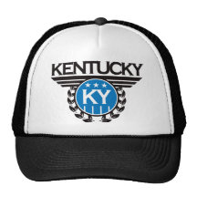 Kentucky Crest Design Mesh Hats