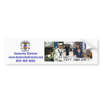 Kentucky Division Bumper Sticker bumper stickers