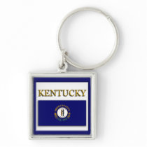 Kentucky Flag Design Premium Keychain